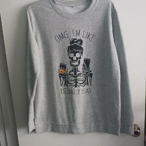 Halloween Season Grey Sweatshirt